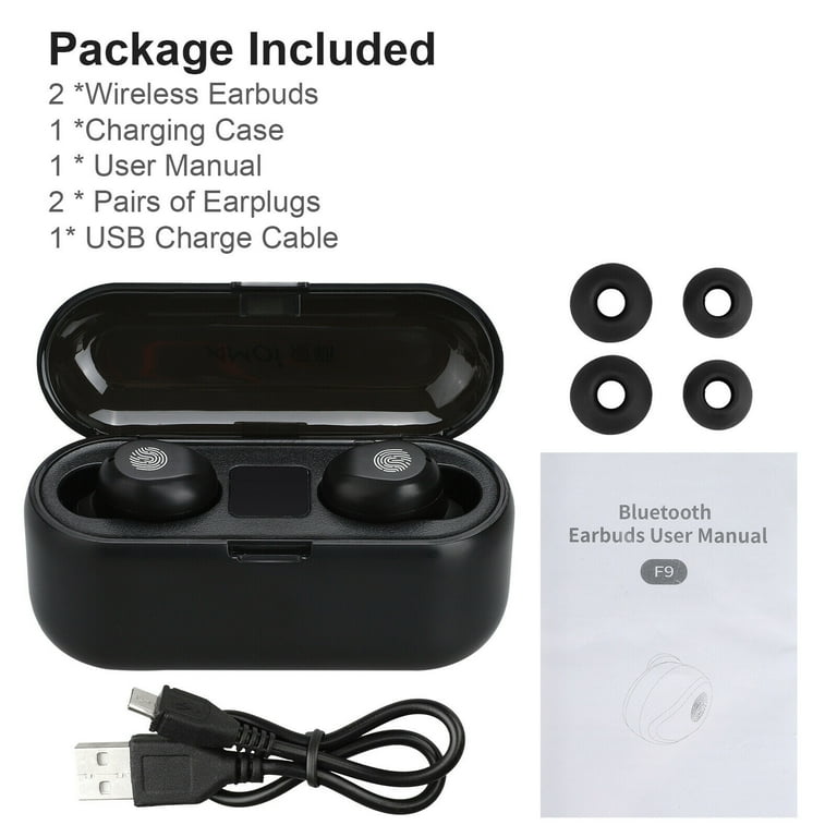 Wireless Bluetooth 5.1 Earbuds Headphones Headset Earphones Noise