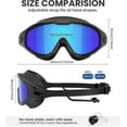 thumbnail image 2 of 3-Pack Swimming Goggles Adult Swim-Goggles: Wide View with UV400 Protection Anti Fog No Leak for Men and Women, 2 of 5