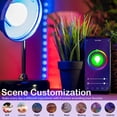 thumbnail image 2 of Bombilla inteligente RGB que cambia de color compatible con Alexa y Google Home, bombilla LED inteligente WiFi regulable de 12 W y 800 lm, paquete de 6, 2 of 5