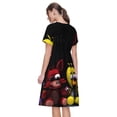 thumbnail image 7 of Lsque Five Nights At Freddy'S Print Women's Casual Dress T-Shirt Summer Short Sleeve Scoop Neck Swing Dresses, 7 of 7