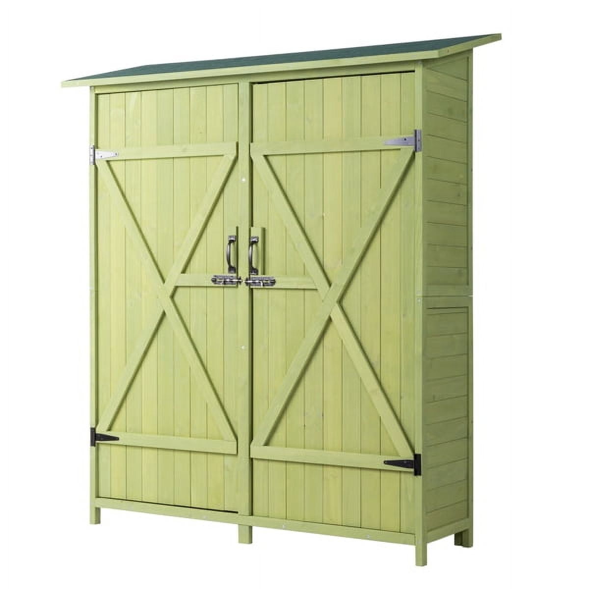 Fir Wood Shed Garden Storage Shed Green