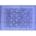 thumbnail image 1 of Ahgly Company Machine Washable Indoor Rectangle Oriental Blue Traditional Area Rugs, 8' x 12', 1 of 4