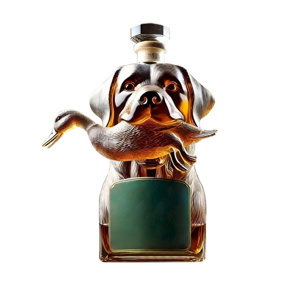 ACDANC Labrador Dog-Shaped Whiskey Decanter Bottle - Glass Wine Bottle Statue for Home Bar Decor, Unique Liquor Gift Idea for Whiskey Enthusiasts and Dog Lovers