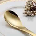 thumbnail image 6 of ReaNea Gold Titanium Plating Stainless Steel Tableware Spoons (6 Count), 6 of 9