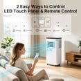 thumbnail image 4 of HUMSURE 10000BTU Portable Air Conditioners 5-IN-1 Room Air Conditioning, Portable AC Unit with Remote Control, Cooling, Dry,  Automatic, Sleep Mode, 4 of 9
