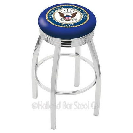 Holland Bar Stool US Armed Forces 30'' Swivel Bar (Best Metal Covers Ever)