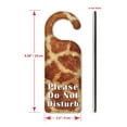 thumbnail image 3 of Do Not Disturb Door Knob Hanger Sign - Faux Giraffe Fur, 3 of 3