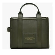Marc Jacobs Womens The Leather Small Tote Bag, Forest H009L01SP21-305
