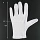 thumbnail image 5 of 12 Pairs Small Bulk White Cotton Gloves for Eczema, 100% Soft Breathable Moisturizing Hand Therapy Gloves for Night Sleep, 5 of 5