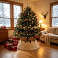 thumbnail image 6 of Qocolcyl Extra Large Rattan Christmas Tree Collar Basket - Rustic Handcrafted Christmas Tree Stand Cover Woven Tree Skirt Collar Christmas Tree Decoration Farmhouse Indoor Decorations for Home, 6 of 7