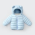 thumbnail image 2 of Mepaouo Baby Boys Girls Winter Coats Toddler Bear Hoods Down Jacket Kids Light Puffer Padded Outwear 6M-4T, 2 of 5