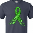 thumbnail image 4 of Inktastic Mental Health Awareness Ribbon with Green Hearts T-Shirt, 4 of 5