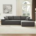 thumbnail image 4 of Kevinplus Sectional Couch Covers 2 pcs L Shape Sectional Sofa Couches for Living Room, Bedroom, Salon, 2 PC Free Combination, Grey., 4 of 8