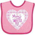 thumbnail image 3 of Inktastic Mimi's Sweetie Pie with Pink Hearts Boys or Girls Baby Bib, 3 of 4