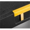 thumbnail image 7 of Home Redefined 17.5”x12” Rectangle Glossy Shagreen Faux Leather Decorative Serving Tray with Gold Polished Metal Handles, Black, 7 of 7