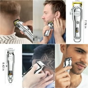 Hatteker Hair Clipper for Men Professional Hair Cutting Kit with T-Blade Trimmer Rechargeable