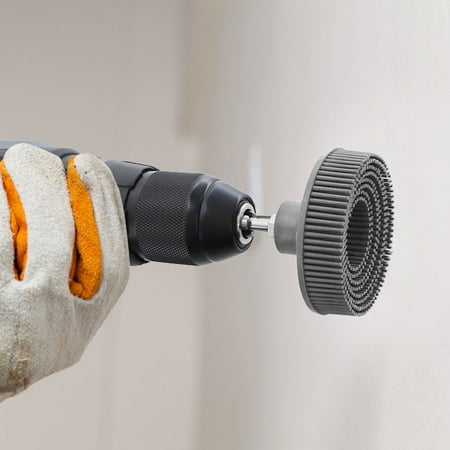 

Electric Drill Disc Deburring Polishing Tools Abrasive Brush Home Emery Rubber