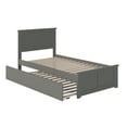 thumbnail image 2 of Madison Platform Bed with Matching Foot Board with Twin Size Urban Trundle Bed in Multiple Colors and Sizes, 2 of 7