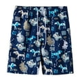 thumbnail image 1 of Levmjia Mens Shorts for Running,Workout,Training, Basketball Drawstring Print Beach Shorts Holiday Style Beach Shorts, 1 of 8