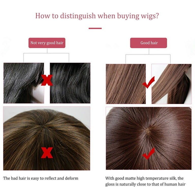 Negj Straight Headband Wigs for Women Mix Brown Straight Hair Wigs with Black Headban Closure Hair Bundles Lace Frontal Elastic Band for Lace Frontal