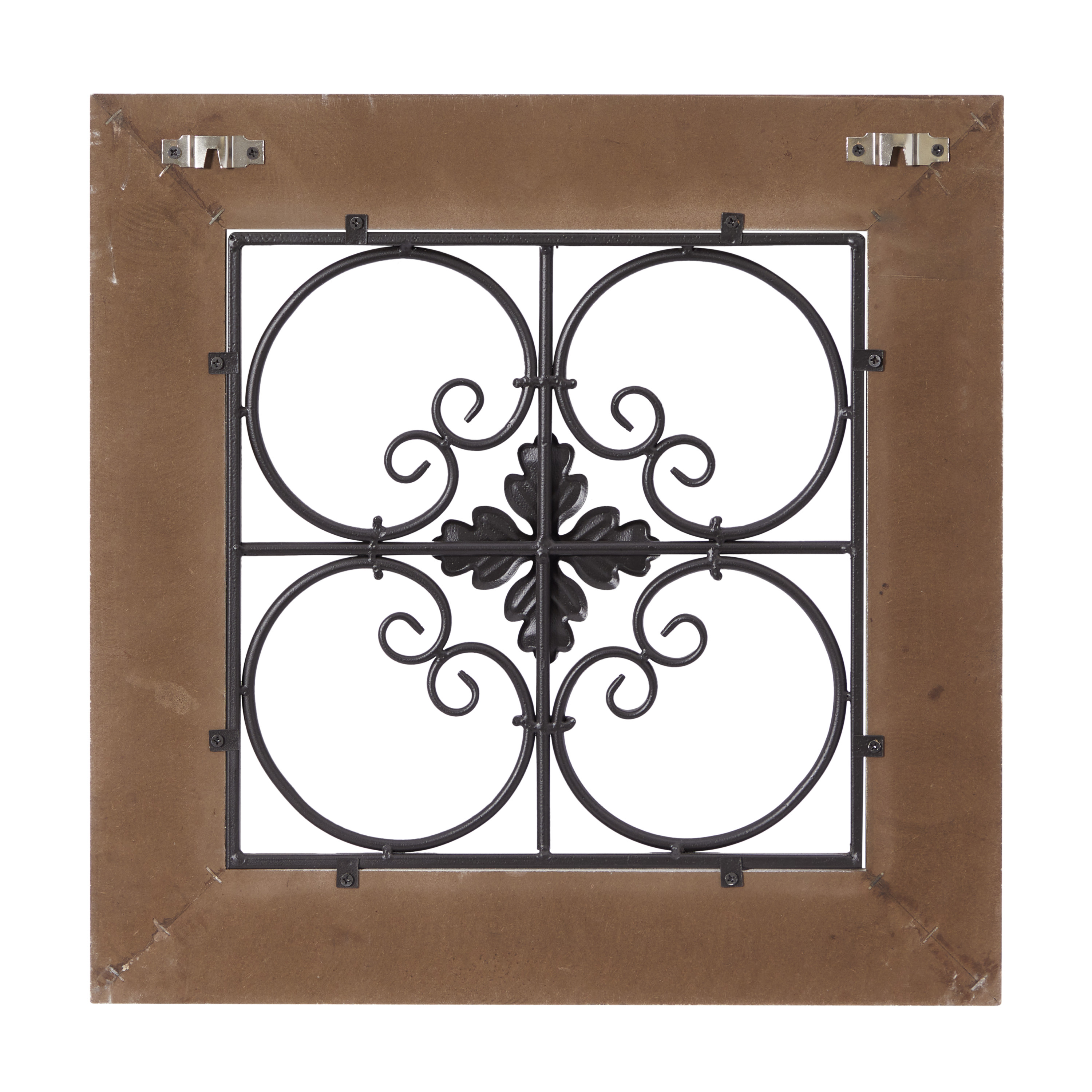 DecMode White Wood Scroll Wall Decor with Metal Relief (4 Count) - image 10 of 15