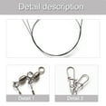 thumbnail image 5 of BIBABLYKE 2Pcs Fishing Line Wire Leader Line with Swivels and Snap Wire Fishing Wire Leader 30cm/35cm Heavy Duty Leaders, 5 of 7