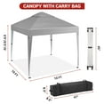 thumbnail image 4 of Danolapsi Canopy Tent 10x10 Pop Up Canopy Heavy Duty Canopy Tents,Silver Coated Tarp Beach Tent with Portable Roller Bag and 4 Sandbags,Waterproof Portable Sun Shelter Gazebo for Outdoor Party, 4 of 6