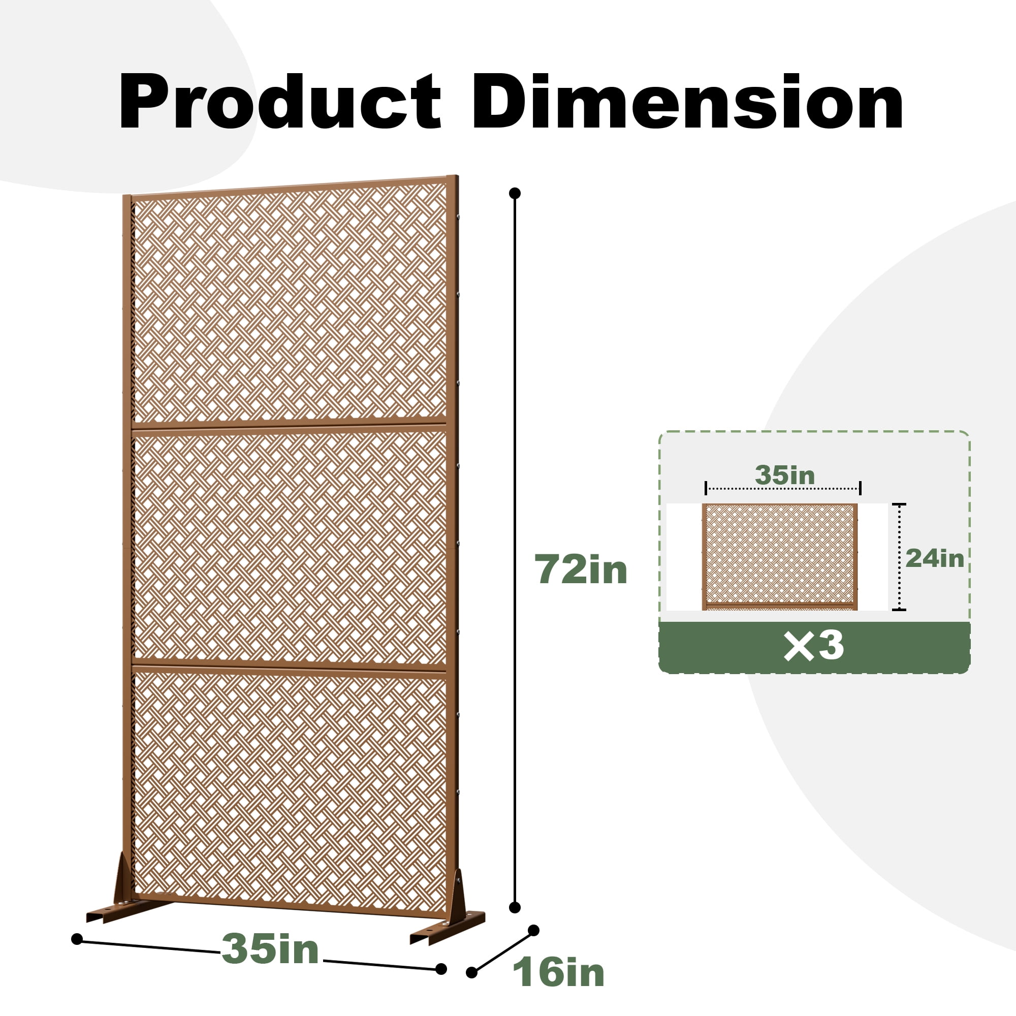 Outdoor Metal Privacy Screen
