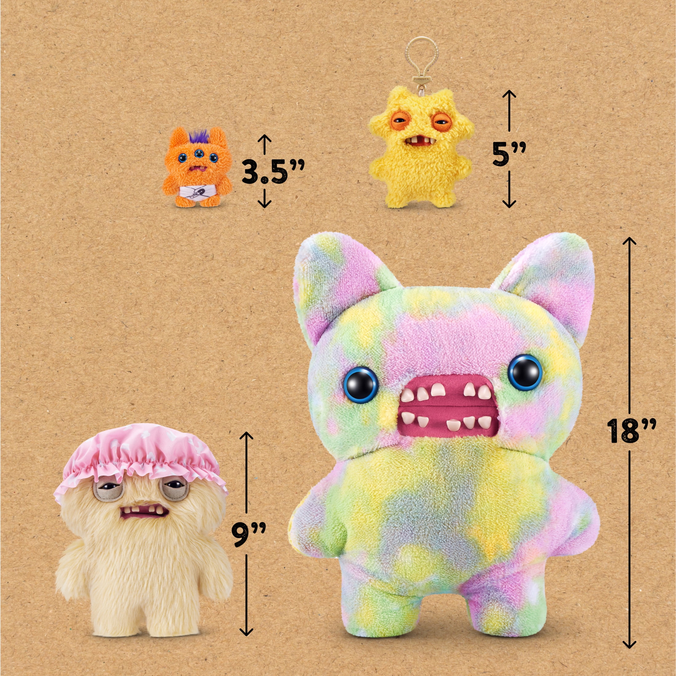 Fuggler Old Fogies 9 inch (Gabby Gibbler), Funny Ugly Monster Stuffed Animal Toy by ZURU