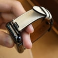 thumbnail image 3 of TECH CIRCLE for Apple Watch 42mm 44mm 45mm 49mm Leather Band Men Women, Vintage Genuine Wristband Replacement Strap for iWatch Ultra2 Ultra SE2 SE Series 9 8 7 6 5 4 3 2 1,Gray, 3 of 6