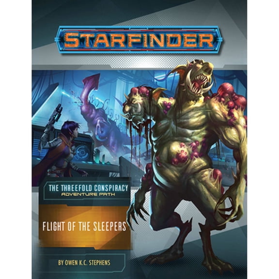 Pre-Owned STARFINDER ADV PATH THREEFOLD CONSPIRACY: Starfinder Adventure Path: Flight of the Sleepers (The Threefold Conspiracy 2 of 6) (Paperback)