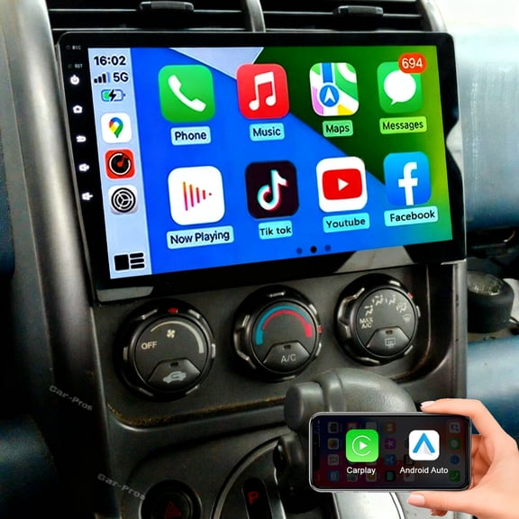 Eforcase 2G 64G Car Radio Stereo for Honda Element 2003-2006 with Wireless Carplay Android Auto, Android 15 10-inch IPS Touch Screen Support Bluetooth/Voice Control/GPS/WiFi/Back-up Camera/SWC/FM