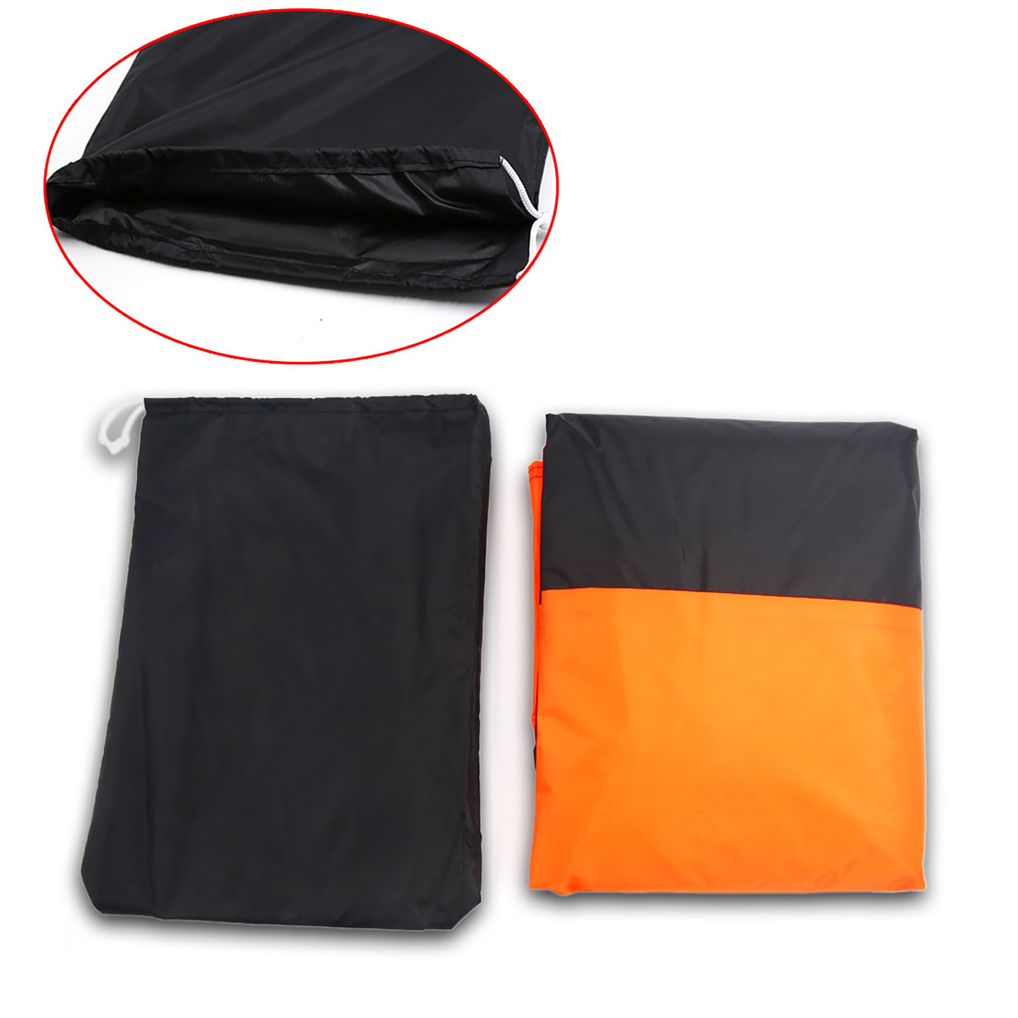 REGALWOVEN L Black Orange Motorcycle Cover Outdoor For forforharley davidson for Kawasaki for Yamaha for Ducati