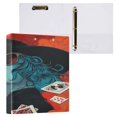 thumbnail image 3 of WOBOGO Handsome God Of Gamblers File Folders Extra Large Capacity to Hold 200 Sheets of Documents Hard Shell Ring Binder for School Home Office, 3 of 10