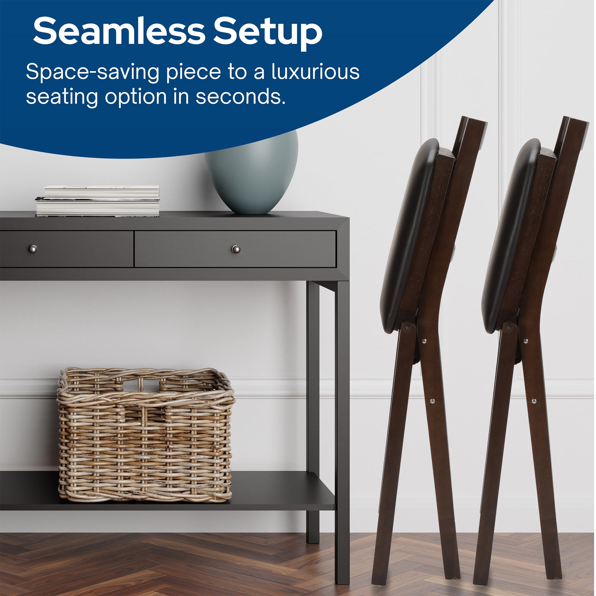 Stakmore Arts and Crafts Folding Counter Stool (Set of 2)