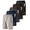 BLACK-DARK GREY-LIGHT GREY-NAVY BLUE-DAKR BROWN, variant on 2 Pack Men's Athletic Shorts Sets Workout Running Basketball Quick Dry with Zipper Pocket