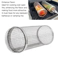 thumbnail image 3 of Panier à Grillades à Rouler, Panier à Grillage en Acier Inoxydable Panier à Grillades à Cylindre Panier à Légumes pour Légumes Viande Poisson Gril Rond Accessoires de Cuisine, 3 of 8