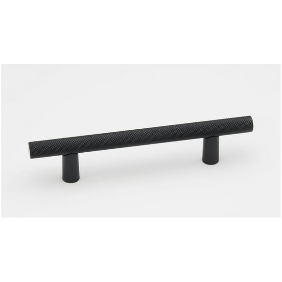 Alno A2902-35 Vita Bella 3-1/2" Center To Center Modern Knurled Bar Cabinet Pull - Black