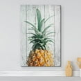 thumbnail image 2 of wall26 Canvas Print Wall Art Retro Wood Panel Vibrant Pineapple Fruit Cooking Realism Digital Art Modern Art Decorative Bohemian Chic Kitchen/Food Rustic for Living Room, Bedroom, Office - 32"x4, 2 of 5