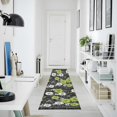 thumbnail image 4 of Yayeee Runner Rug for Bedroom 2'x6' Machine Washable Hallway Non Slip Mat, White Flower Pattern, 4 of 8