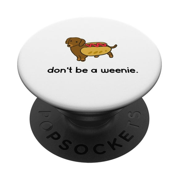 PopSockets PopGrip para teléfonos y tabletas, diseño de perro salchicha