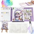 thumbnail image 1 of Kit para aliviar el estrés, libro de pintura en acuarela TLM 2026 con juego, 1 of 8