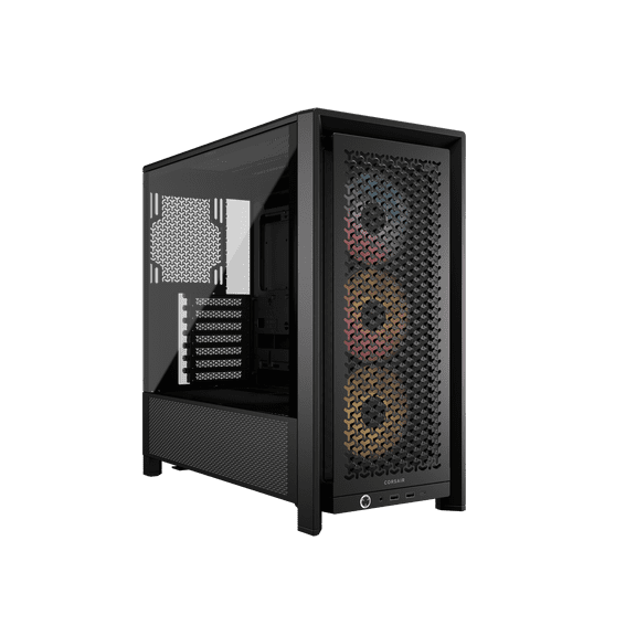 CORSAIR FRAME 4000D RS ARGB Modular High Airflow Mid-Tower PC Case, Black – Fully Customizable Design – InfiniRail Fan Mounting System – Fits Multiple 360mm Radiators – ASUS BTF, MSI PZ, Gigabyte PS