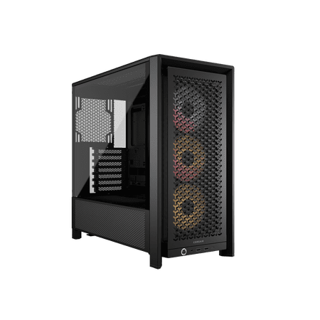 CORSAIR FRAME 4000D RS ARGB Modular High Airflow Mid-Tower PC Case, Black – Fully Customizable Design – InfiniRail Fan Mounting System – Fits Multiple 360mm Radiators – ASUS BTF, MSI PZ, Gigabyte PS