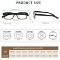 thumbnail image 2 of BONCAMOR 5 Pack Reading Glasses for Men and Women Spring Hinges Classic Eyeglasses, 2 of 6