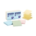 thumbnail image 2 of Self-Stick Accordion-Style Notes, 3" x 3", Assorted Pastel Colors, 100 Sheets/Pad, 12 Pads/Pack | Bundle of 10 Packs, 2 of 2