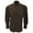 Dark Brown, variant on SOLS Mens Brighton Long Sleeve Fitted Work Shirt