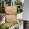 thumbnail image 5 of Wukai Engraved Coffee On Kraft Paper Garden Flags Double Sided Welcome Garden Yard House Flags Outside Outdoor House (Only Flag), 5 of 8