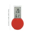 thumbnail image 3 of Digital Display Thermometer, Convenient Thermometer, Humidity for Reptile Thermometer Black,Red, 3 of 7