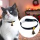 thumbnail image 3 of Collar navideño para gatos con cascabel y calabaza, hecho a mano, con colgante de árbol de Navidad, ajustable para gatos y perros. Suministros para mascotas., 3 of 3